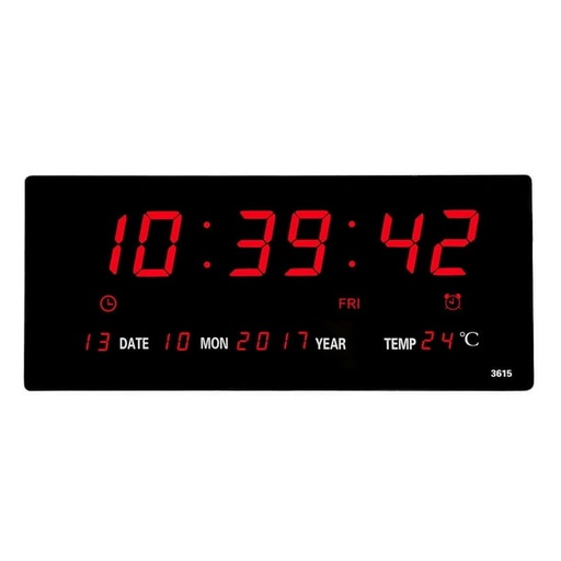 [RDPPE] Reloj digital de pared con sensor de temperatura